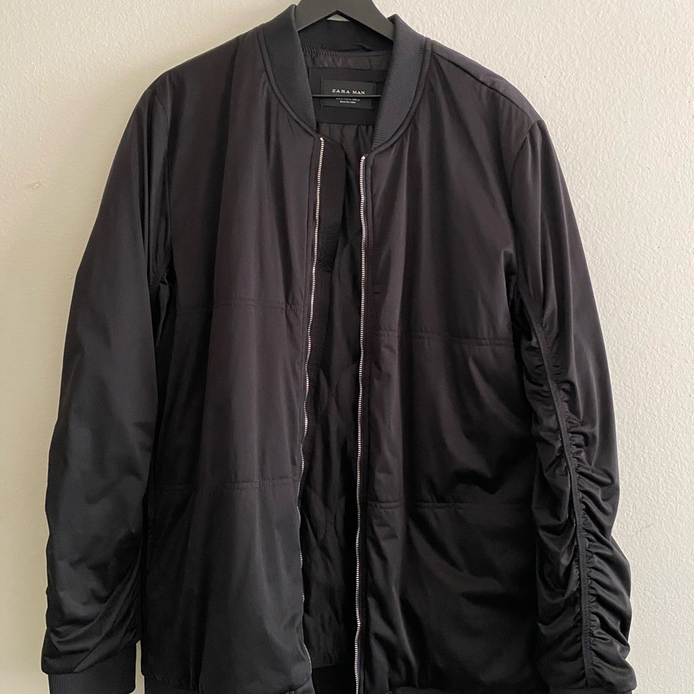 ZARA Longer Length Bomber Jacket